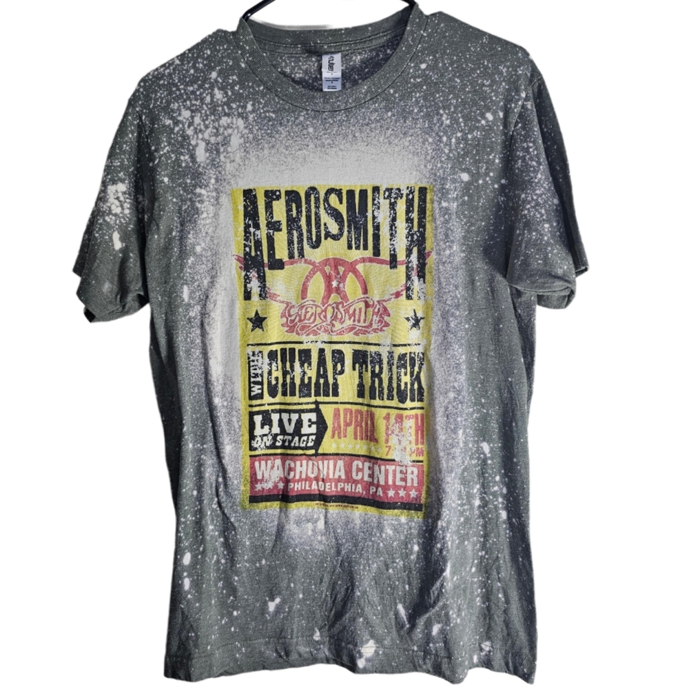 🎵 Bleached Aerosmith shirt 🎵